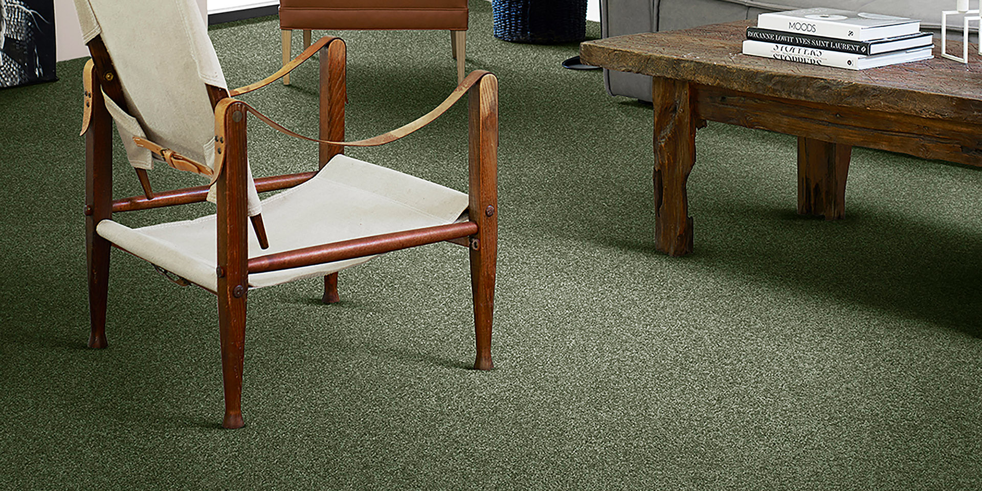 Living room carpet installation